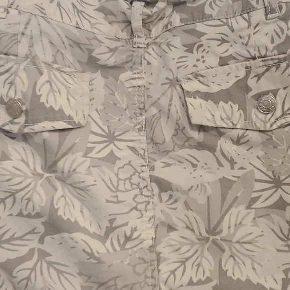 Kikit Jeans skorts size 14 floral tropical print - Picture 9 of 10